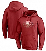 Men's San Francisco 49ers Pro Line by Fanatics Branded Gradient Logo Pullover Hoodie Red FengYun,baseball caps,new era cap wholesale,wholesale hats